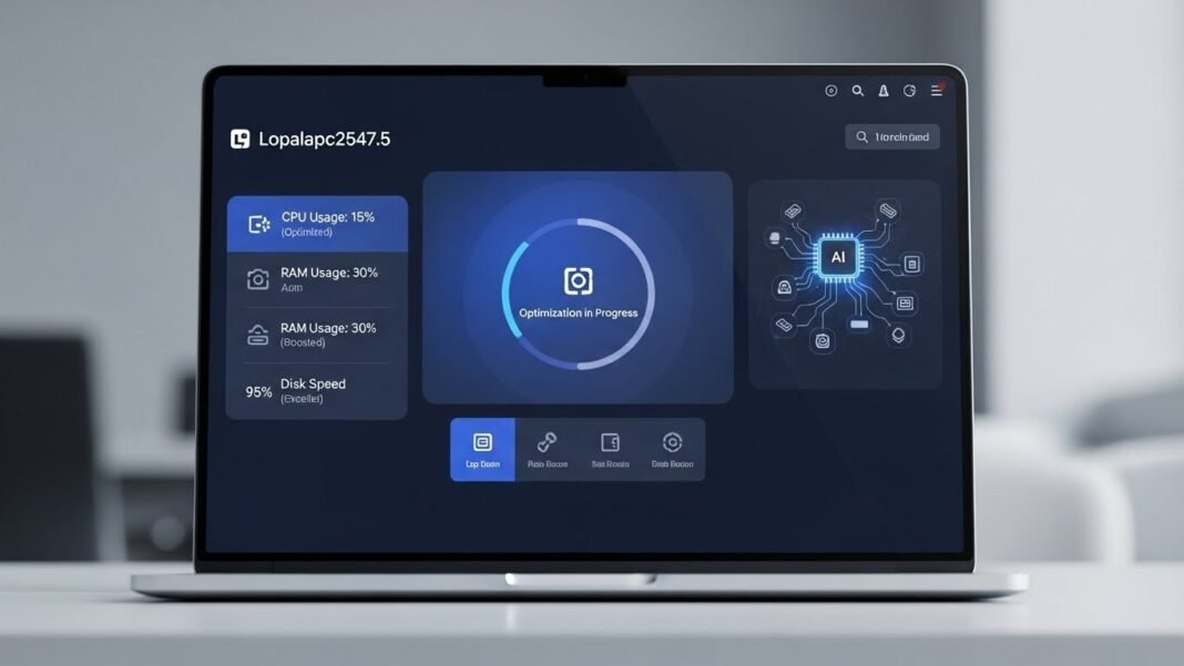 alt="Lopalapc2547.5 PC optimization performance dashboard"